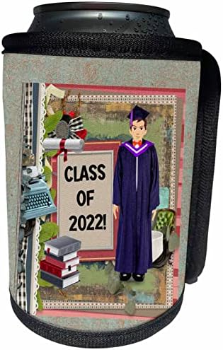 3dRose Kép Férfi Diplomás, Írógép, 2022, Oklevél. - Lehet Hűvösebb Üveg Wrap (cc-363588-1)