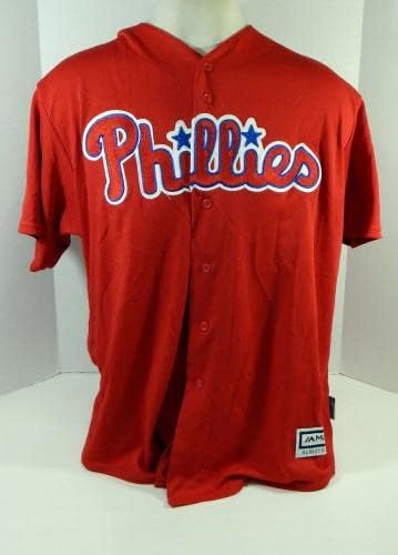 Philadelphia Phillies Tom Windle 38 Játékban Használt Piros Mez Ext ST 2XL 611 - Játék Használt MLB Mezek