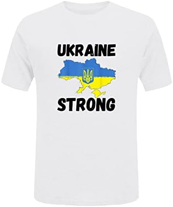 Felnőtt ukrán Blúz Divat Rövid Ujjú Állok Ukrajna Nyomtatás O Nyak Támogatja Ukrajna Maximum T-Shirt