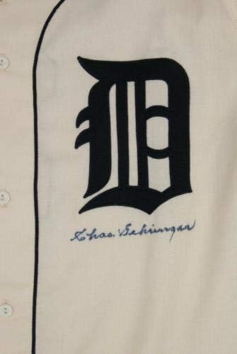 Ritka Charlie Gehringer Aláírt Dedikált Detroit Tigers Jersey PSA DNS-COA - Dedikált MLB Mezek