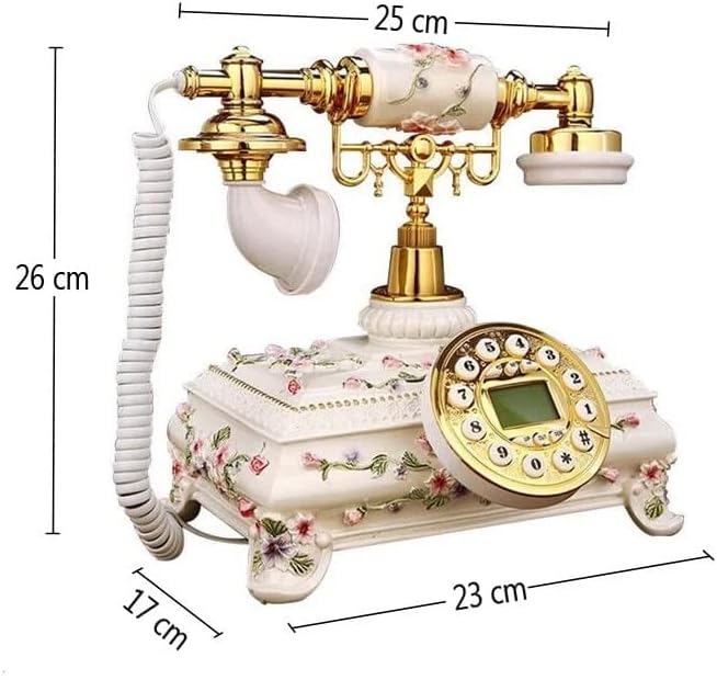 N/A Vintage Antik Telefonok Gyanta Kézzel készített Telefon Vezetékes Telefon Rögzített Home Office Hotel