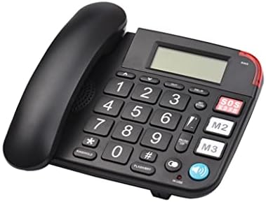 KXDFDC Asztali Vezetékes Vezetékes Telefon Vezetékes Telefon Nagy Gomb Idős Nyugdíjasok, Telefon, LCD