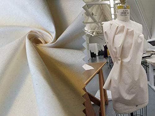 Nehéz Pamut Muszlin Anyag Textil Fehérítetlen Izolálása Szövet 63 cm Széles Természeti 5 Yard (5.25 Méter