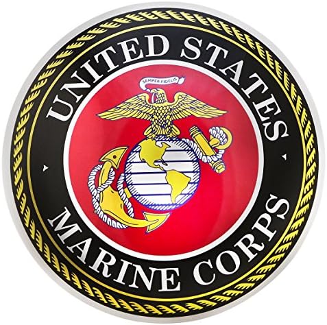 TG,LLC Kincs Guruk US Marine Corps Fém Kerek Kupola Alá USMC Jelkép Haza Fali Dekoráció