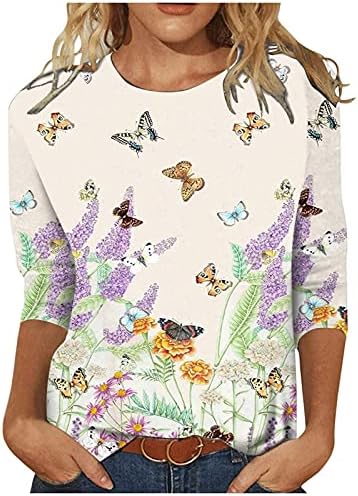 Ingek Női Sleeve T-Shirt Pullovers Színes Blokk Virág Printed Hosszú Ujjú Sweatershirt Tunika Maximum