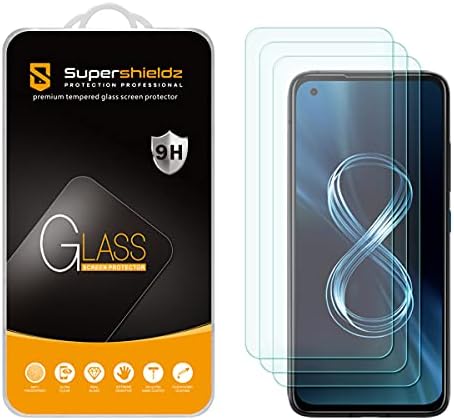 (3 Csomag) Supershieldz Célja az Asus (Zenfone 8 Flip) Edzett Üveg kijelző Védő fólia, Anti Karcolás,